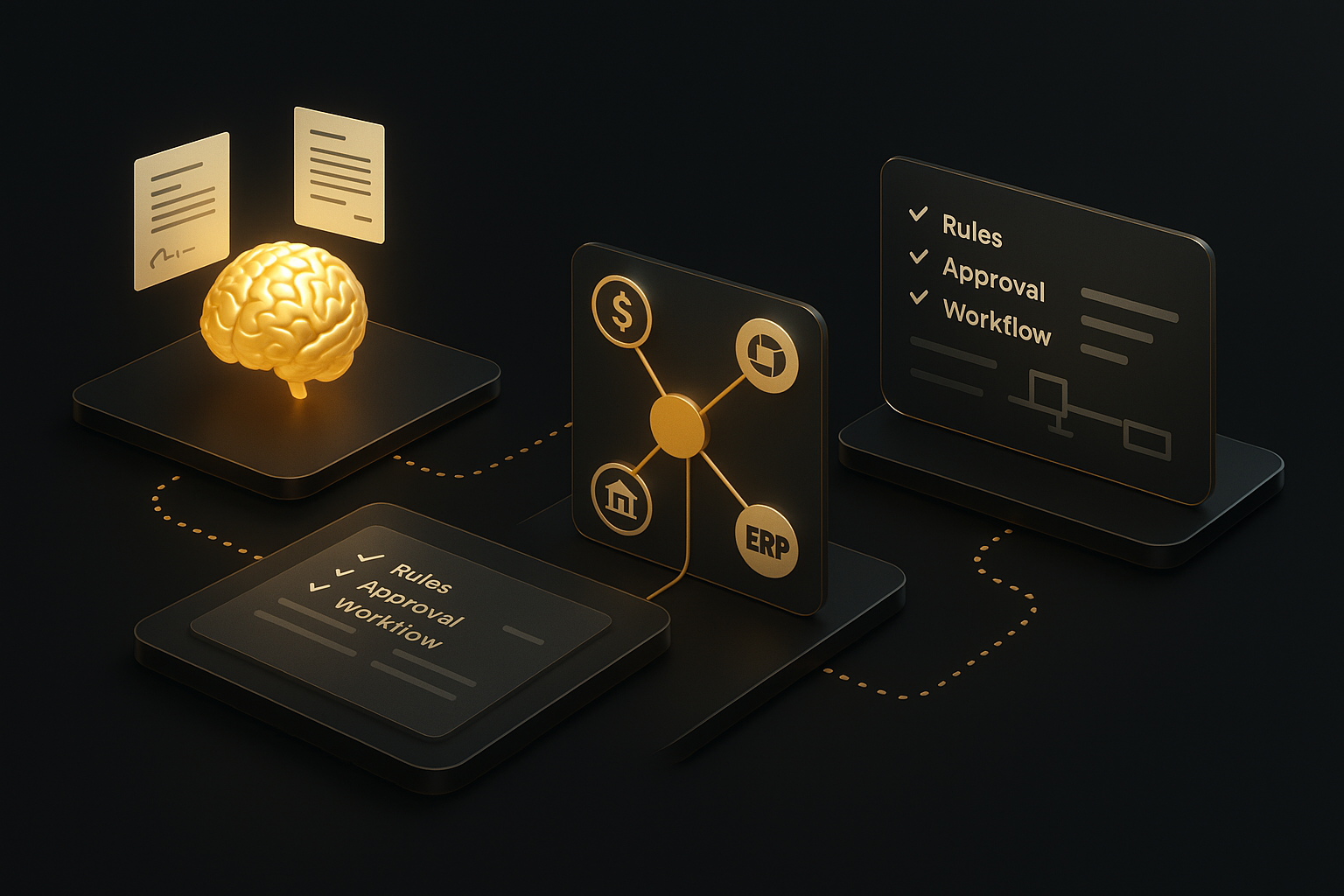 Onboarding em passos — conexão de trilhos, Kia Brain e execução assistida